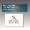 Pochoir cycliste pour marquage au sol